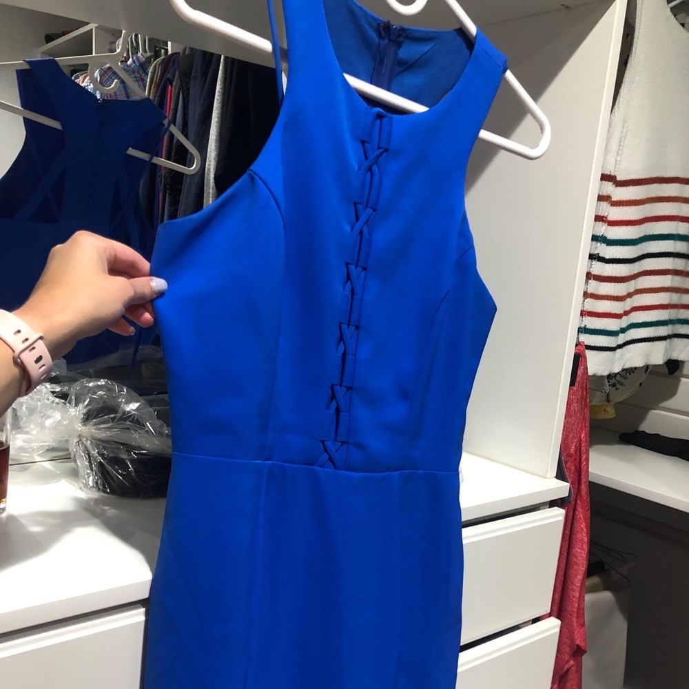 Blue cocktail dress